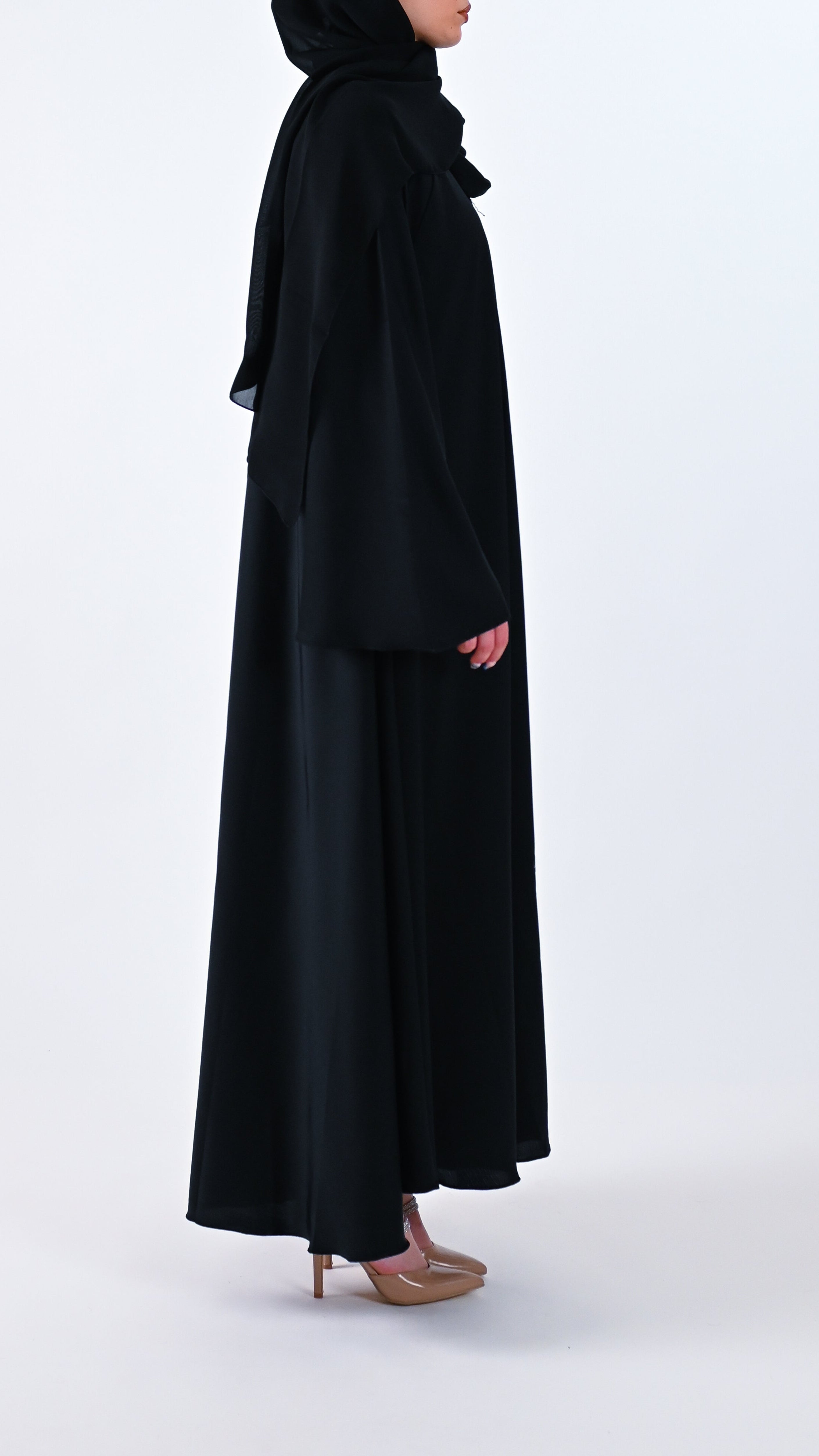 Womens Essential Abaya - Your Daily Companion in Ebony