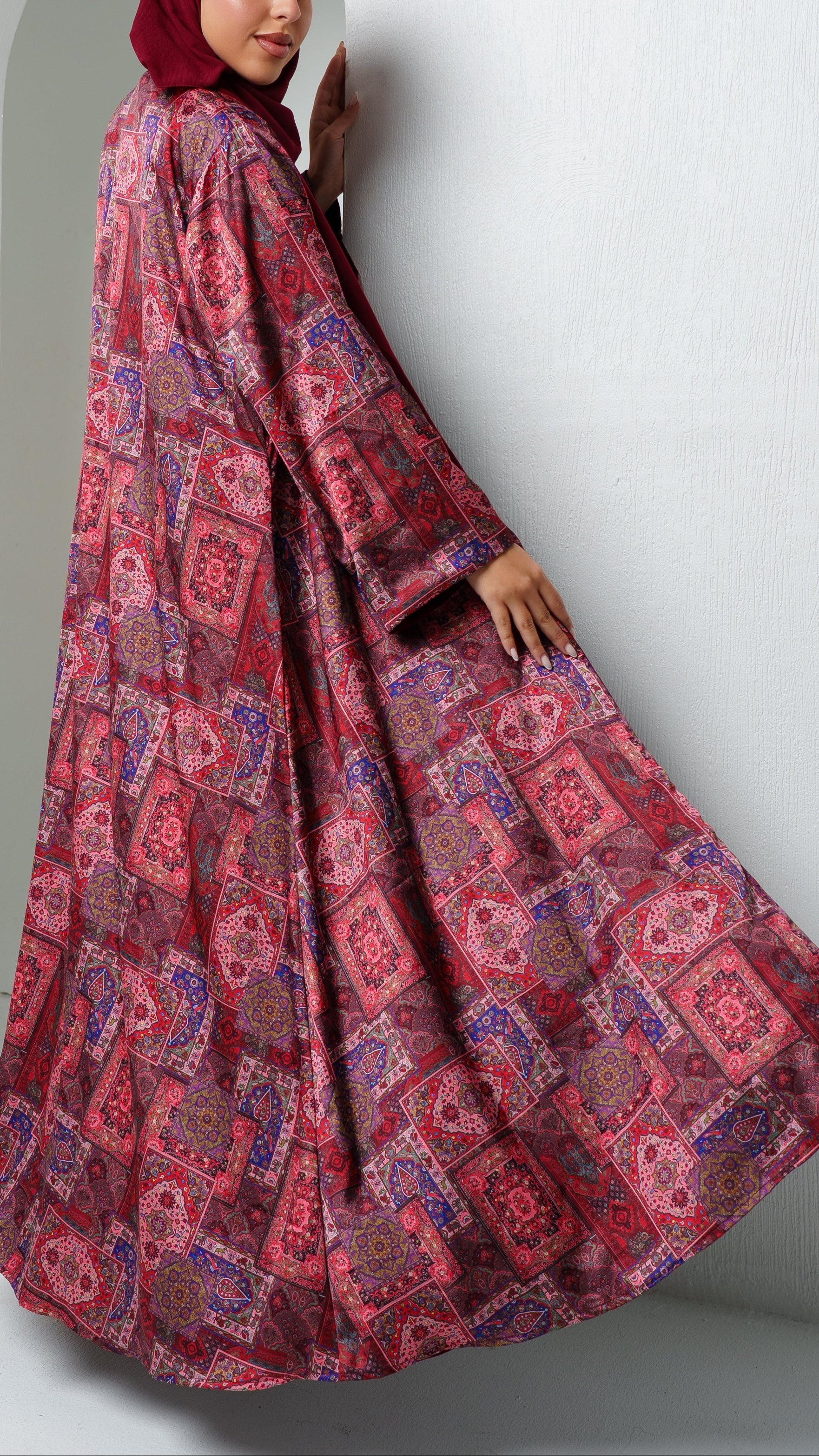 Womens 2 in 1 Selection - The Geometric Reversa Silk in Ember