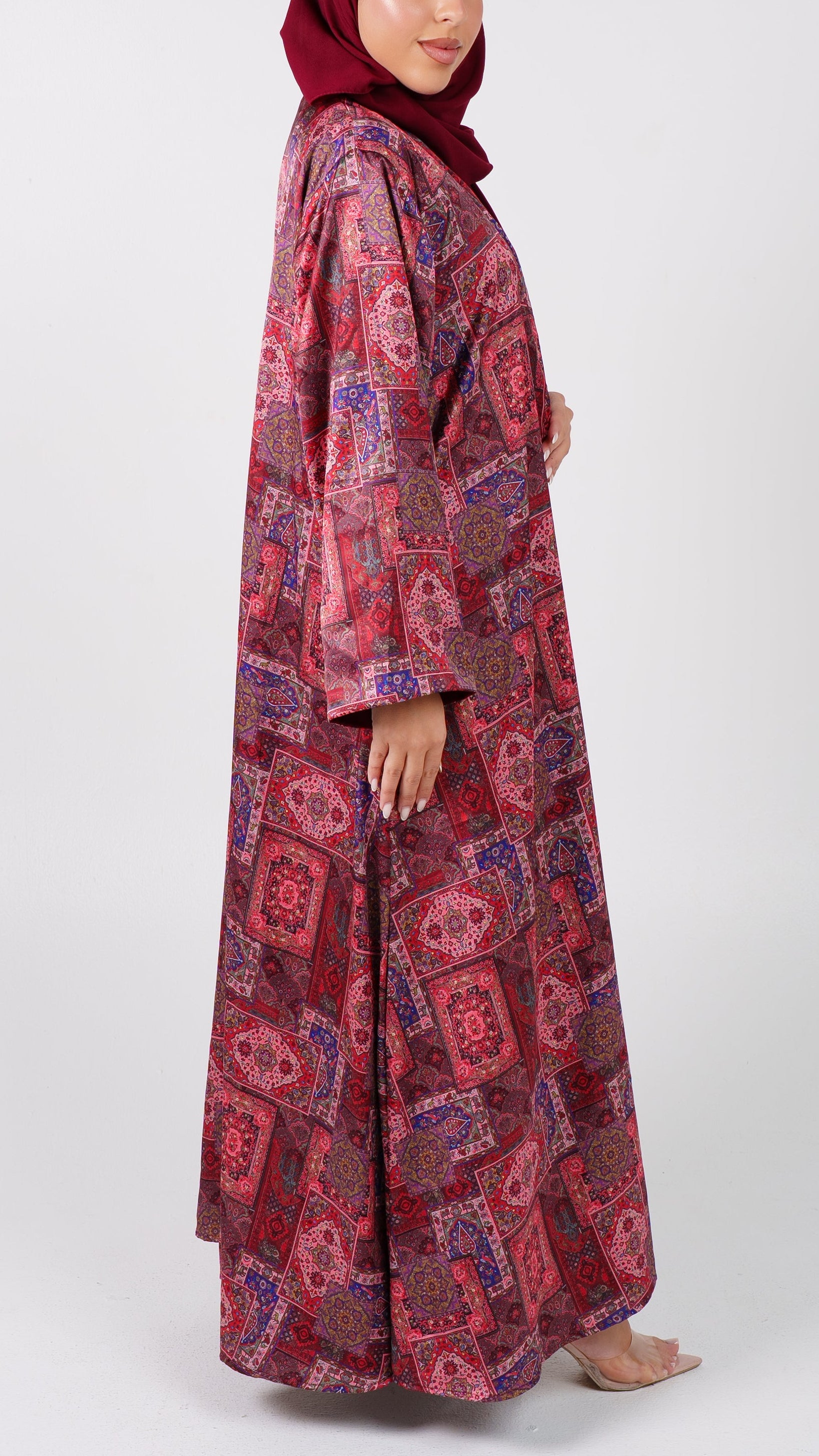 Womens 2 in 1 Selection - The Geometric Reversa Silk in Ember