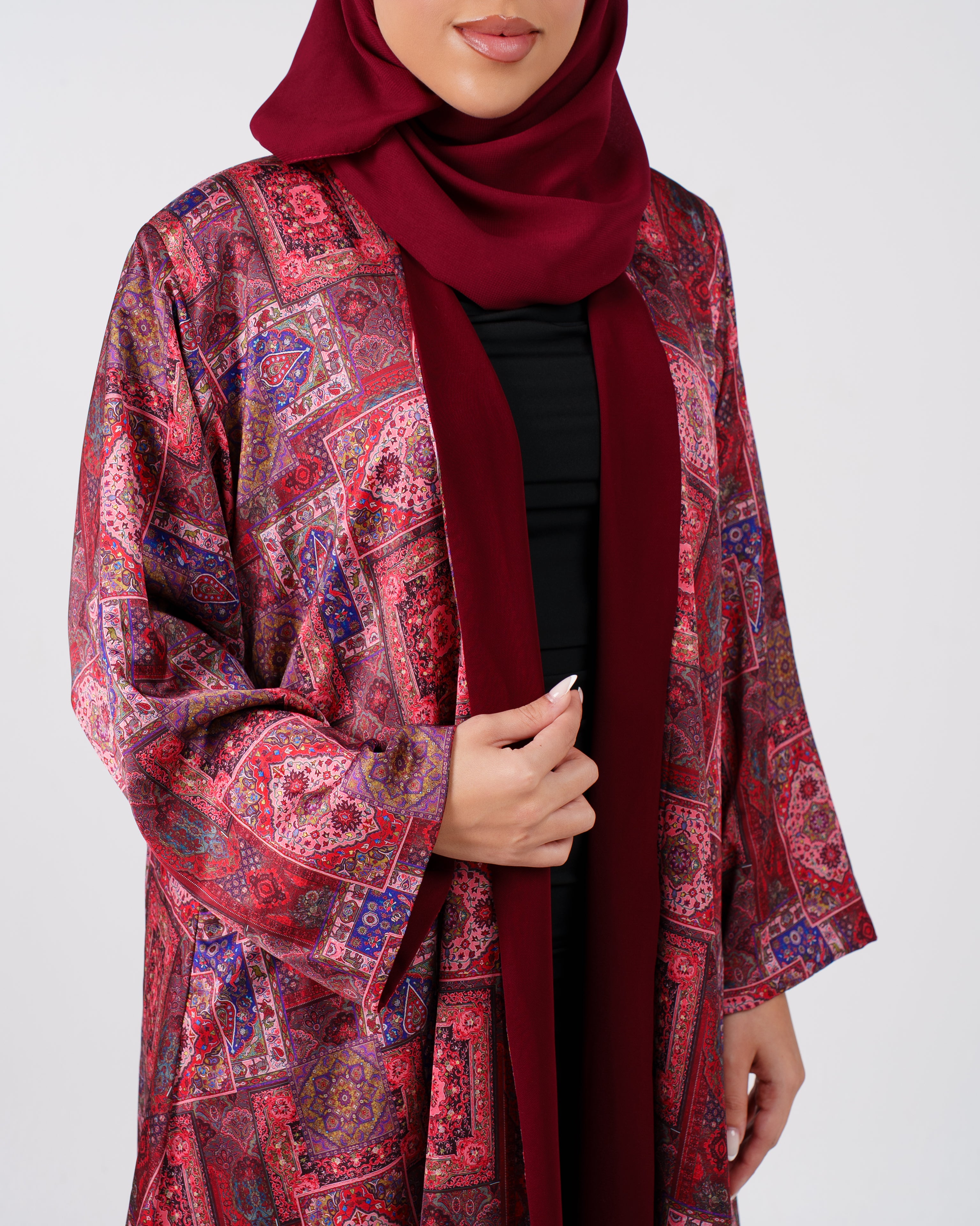 Womens 2 in 1 Selection - The Geometric Reversa Silk in Ember