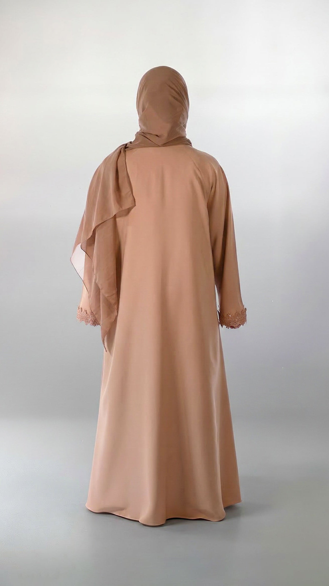 Girls Essential Abaya - Your Daily Companion in Sparkling Pink