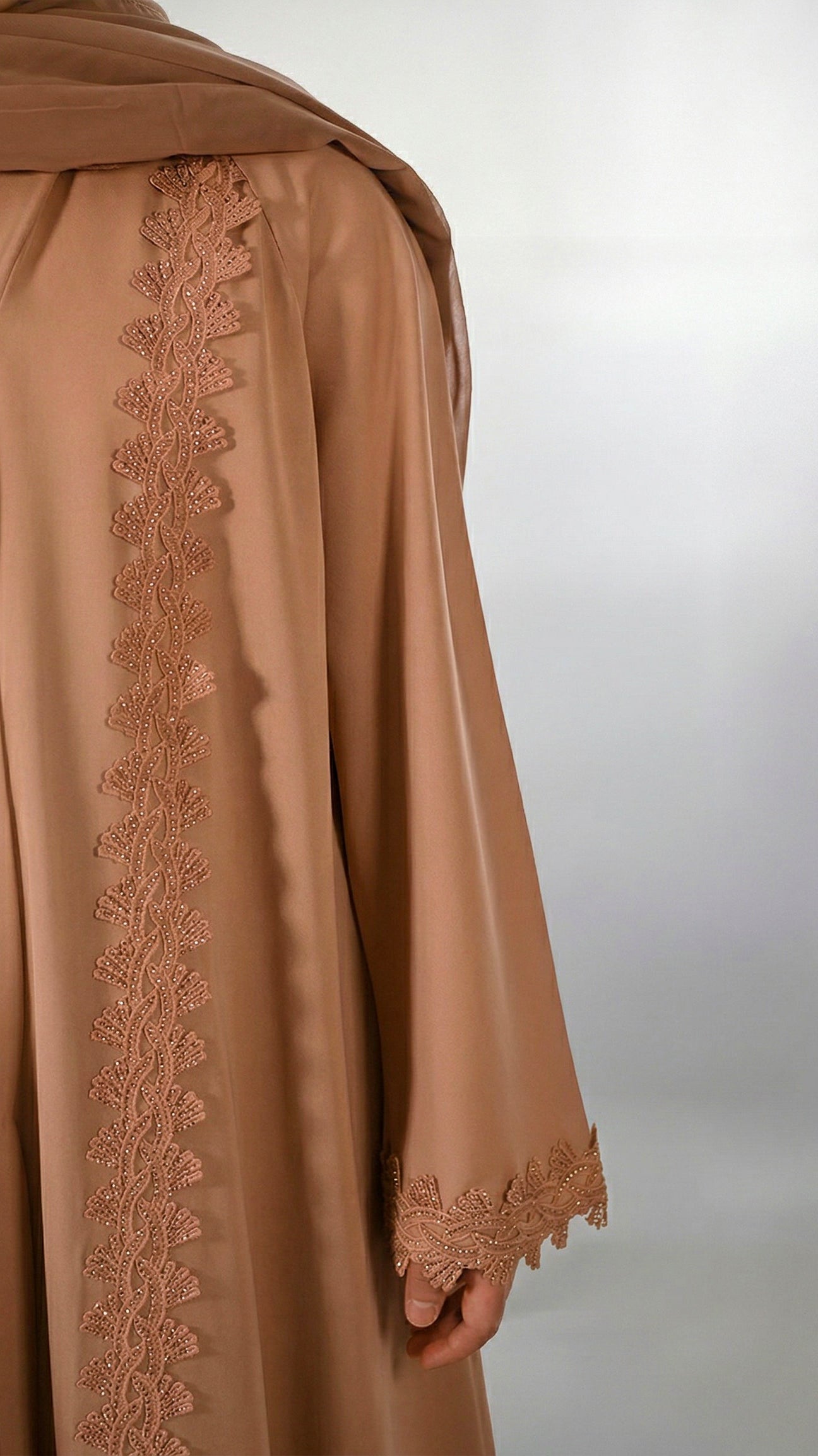 Girls Essential Abaya - Your Daily Companion in Sparkling Pink
